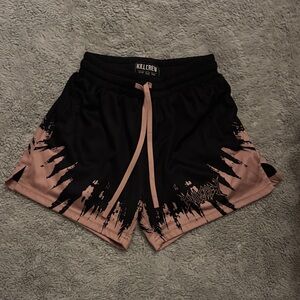 Kill Crew Women's Athletic Shorts in Black and Pink